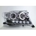 Toyota Land Cruiser FJ200 08-11 Chrome Projector Headlamp w Ring